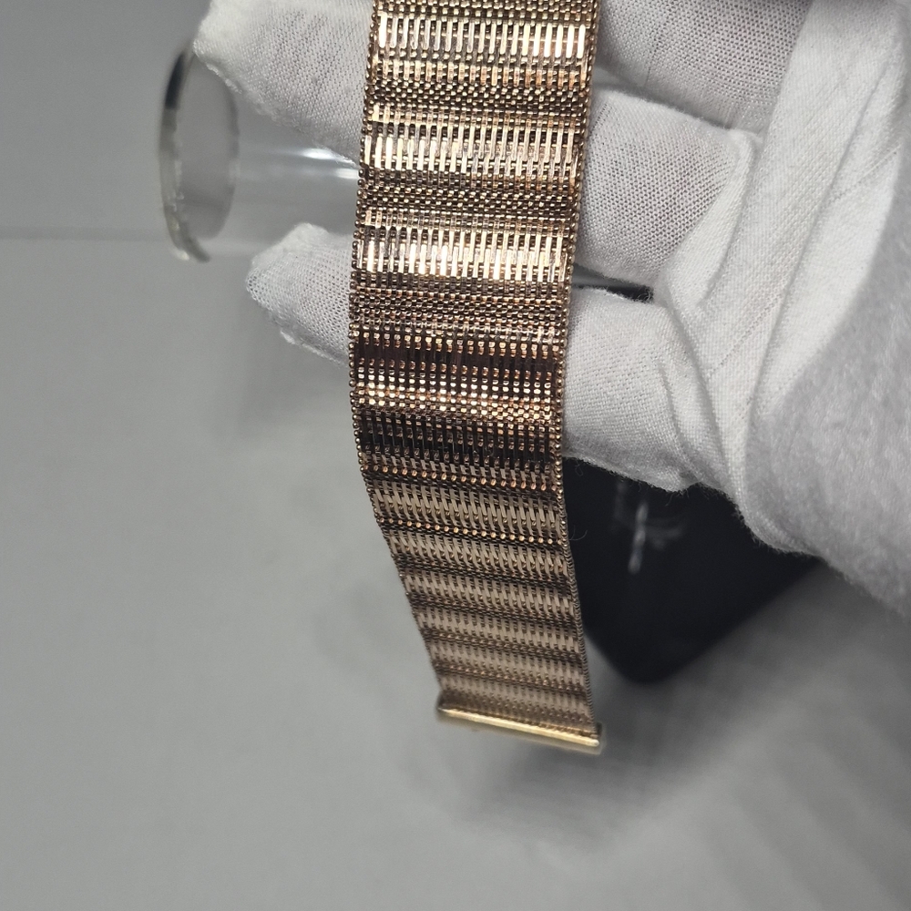 Bronzo Italia Large Bold Diamond Cut  Wide Riccio  Bracelet  Reversible - Picture 13 of 16